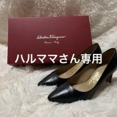 美品　Salvatore Ferragamo 22.5cm ブラックハイヒール