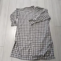 earth music&ecology チェック柄シャツワンピース