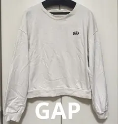 GAP ワンポイント ミニロゴ スウェット トレーナー XXL クリーム色