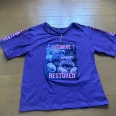 SUREVE ベアプリント 半袖Tシャツ パープル