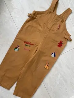 未使用　ミキハウス　 オーバーオール　100cm レア　レトロ ミキハウス ホワイトオーバーオール 100cm 未使用品 - メルカリ