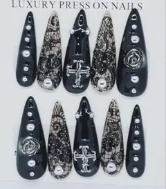 ブラック×レース×クロス シズニルック ウィッシュコア 韓国 地雷系 ゴシック