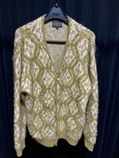 PENDLETON シャギー ニット カーディガン L オリーブ　カーキ