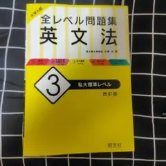 大学入試 全レベル問題集 英文法 3 私大標準レベル