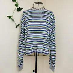 Lepsim マルチカラーボーダーロングT　洗濯可