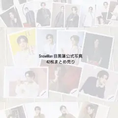 (11)SnowMan 目黒蓮　公式写真まとめ売り