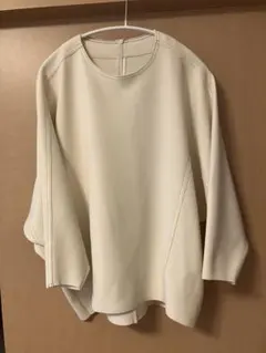 ADAM ET ROPE ニットジョーゼットボンディングプルオーバー