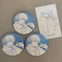 呪術廻戦　五条悟　缶バッジ　箔押し　アクスタ　カード類　まとめ売り　② グッズ-バッチ】呪術廻戦 第2期 箔押し缶バッジ/五条 悟 懐玉