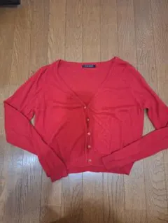 レッド カーディガン Mサイズ INGNI