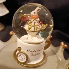 オブジェ・ミニミニスノードーム アリスのウサギが可愛い❤２点セット