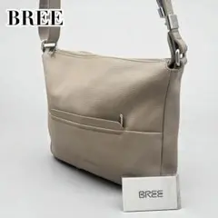 美品　ブリー　レザー　ショルダーバッグ　グレージュ　　斜め掛け　調整可能