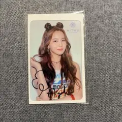 【直筆サイン入り】NiziU アヤカ WithU 2周年特典 クリアカード
