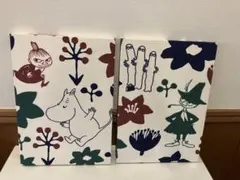 ムーミン・ミィ柄のファブリックパネル　ハンドメイド　１枚