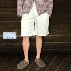 Cellar Door セラドール ショートパンツ 白 イタリア製 ヘリンボーン