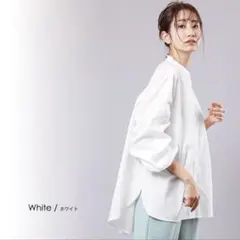 新品 mili an deni バックギャザーオーバーシャツ ミリアンデニ