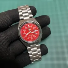 サ*ク様 セイコー 自動巻き時計 赤