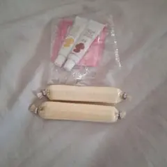クリーム色の粘土2本セット