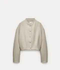 zara ノーカラージャケット