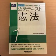 2024年版 司法試験・予備試験 逐条テキスト 1 憲法