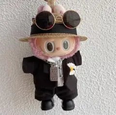 ラブブ 着せ替え服 黒　G-DRAGON 17cm ぬいぐるみ用　7点セット
