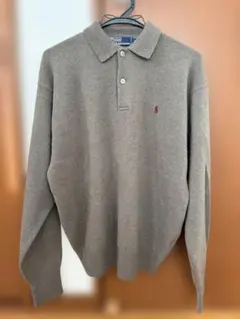 POLO RALPH LAUREN ニットセーターM ラムウール　カーキブラウン