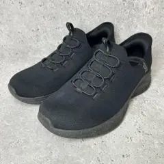 アッパー美品✨スケッチャーズ スリップインズ 25.5 黒 メッシュ