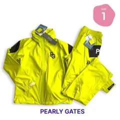 694 パーリーゲイツ 定価61,600円ビックロゴ レインウェア ライム1 M 694 パーリーゲイツ 定価61,600円ビックロゴ レインウェア ライム1 M