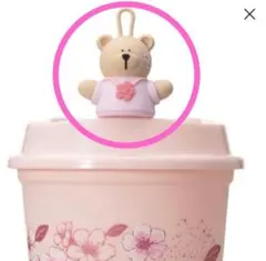 スタバ　さくら　SAKURA 桜　リユーザブルカップ用　キャップ　ベアリスタ