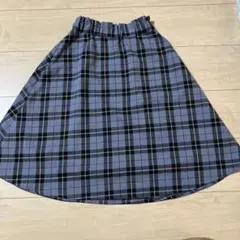 GU チェック柄スカート 130サイズ