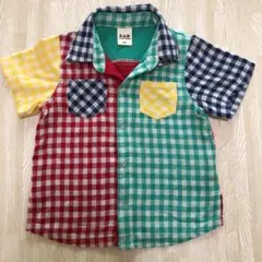 e.a.B 半袖 チェック シャツ 90cmのサムネイル