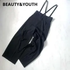 BEAUTY&YOUTH サスペンダー パンツ　2way ブラック　サロペット