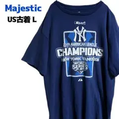 US古着 Majestic 半袖Tシャツ ヤンキース 2009ワールドシリーズ