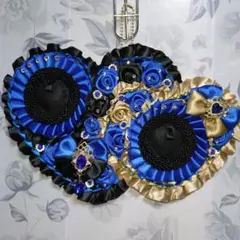 ロゼットダブルハート♥330♥