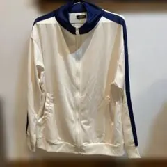 ジャージ ホワイト/ネイビー Lサイズ