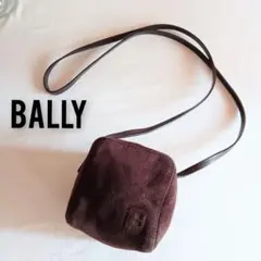 美品 バリー スエード レザー ショルダーバッグ ポシェット レディース メンズ