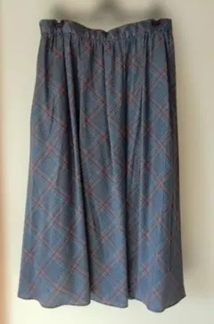 チェック柄フレアスカート　3L　レスウェル