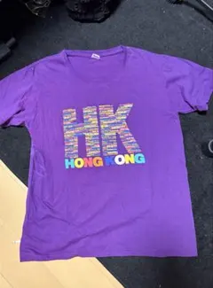 半袖　Tシャツ　紫　ストリート