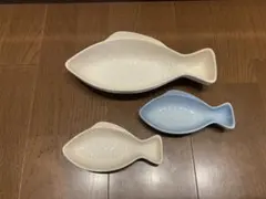 ルクルーゼ☆フィッシュディッシュ 3つセット B - メルカリ