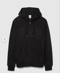 GAP ブラック フルジップ パーカー