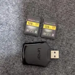 ProGrade SDXCカード 128GB 2枚 USBリーダー付き