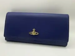 【新品未使用】Vivienne Westwood 長財布 青 チェーン付 オーブのサムネイル