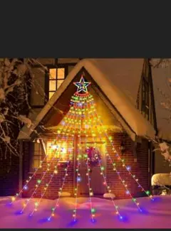 ドレープライト 星モチーフ LED 305球　クリスマスイルミネーション