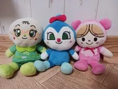 プリちぃビーンズ アンパンマン ぬいぐるみ 3体セット クリーニング済