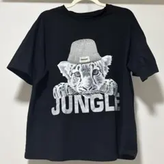 GORGE　プリントTシャツ　黒×グレーのサムネイル