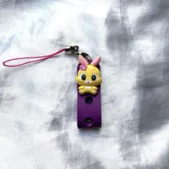 新品・未使用　MissBunny ミスバニー　ディズニー　ストラップ　紫　ミニ