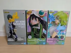 僕のヒーローアカデミア フィギュアセット 葉隠透 蛙吹梅雨 緑谷出久
