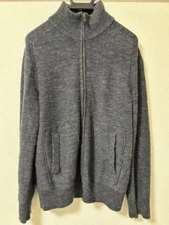 ユ*☆様 【BANANA REPUBLIC】グレー ハイネックニットジャケット