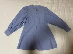 FREAK’S STORE 水色 ライトブルー 長袖ボタン付きシャツ Fサイズ