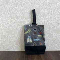 上履き入れ 男の子 上靴袋 入園入学 昆虫柄 シューズ入れ