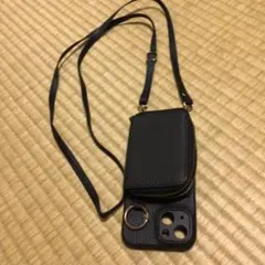 スマホショルダー。財布、カード入れ、付き。
